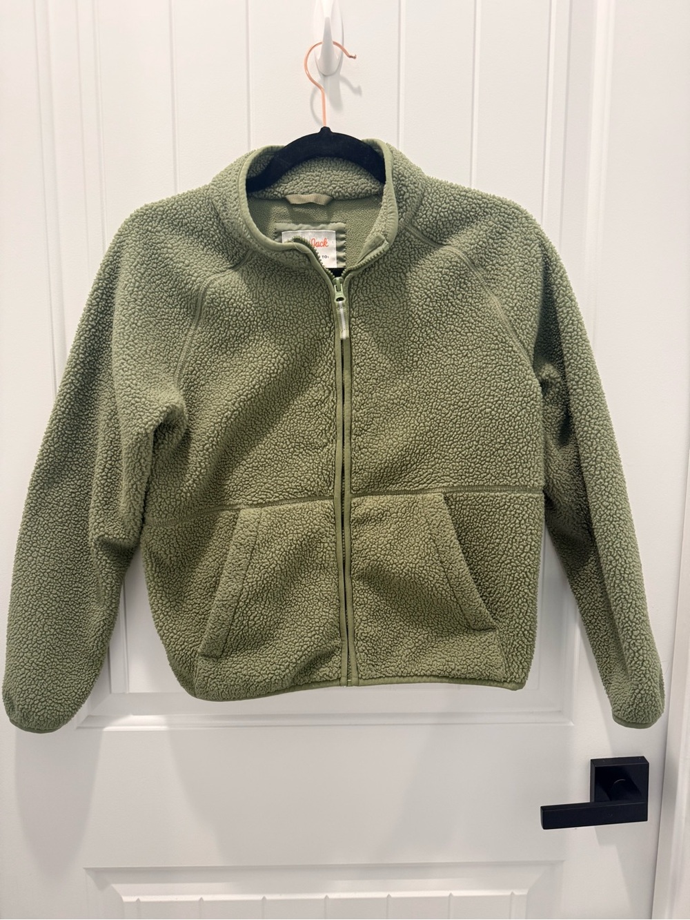 Cat & Jack Olive Green Sherpa Zip Jacket for Kids